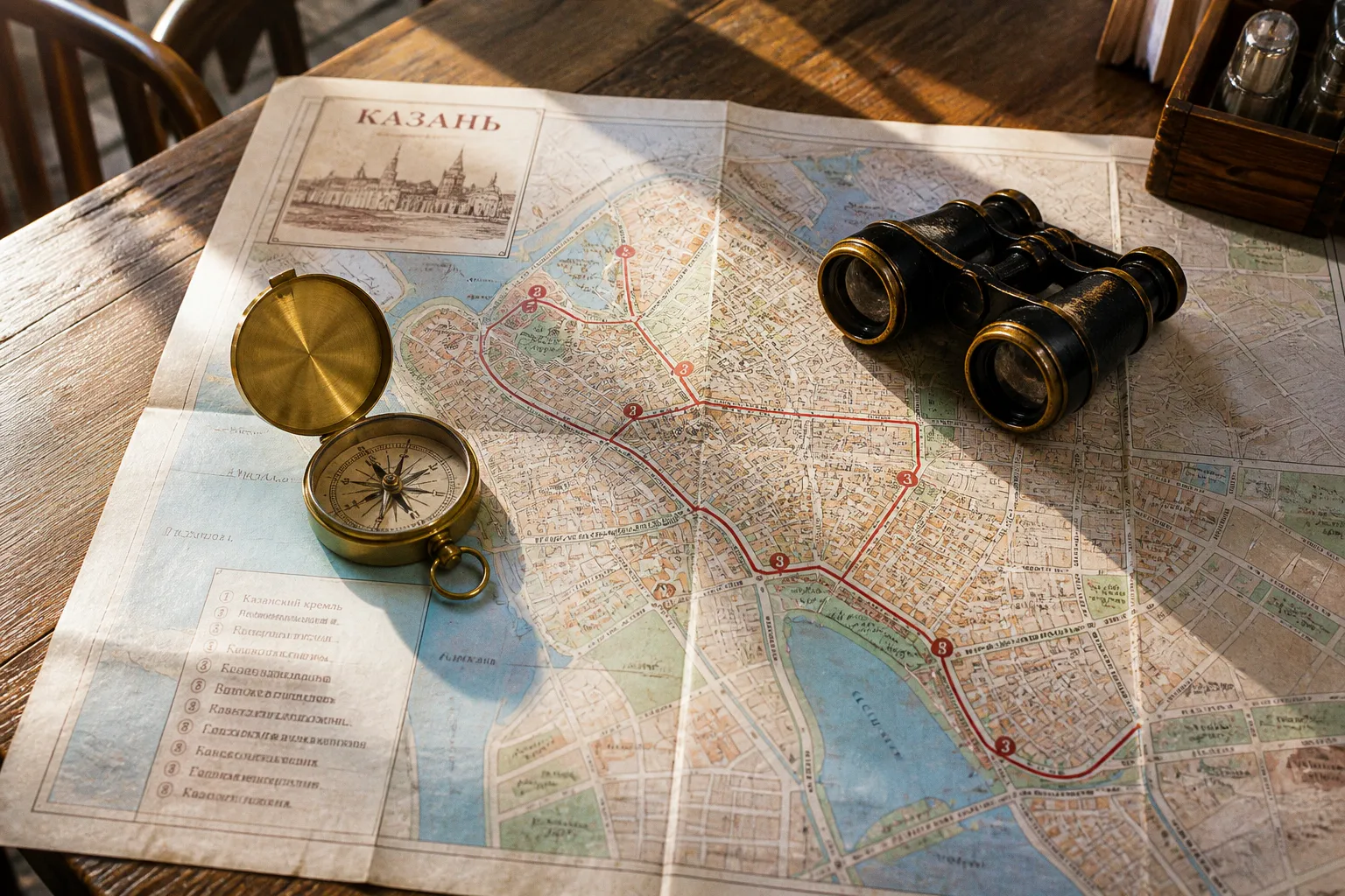 Kazan itinerary options: routes for different trip lengths